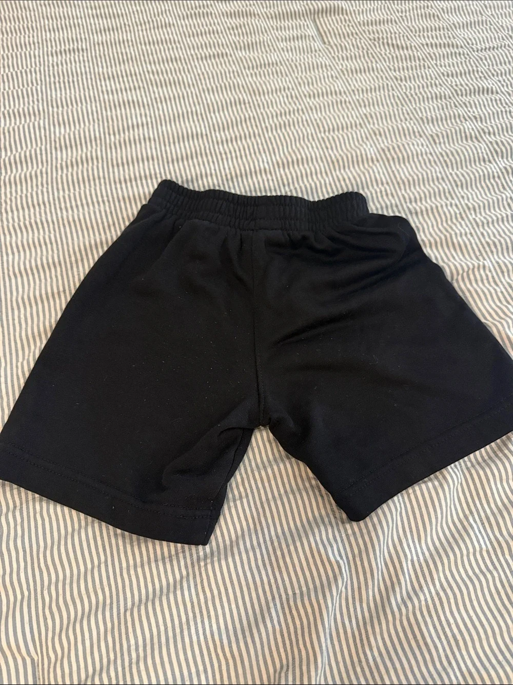 Nike Black Kids Athletic Shorts with White Logo